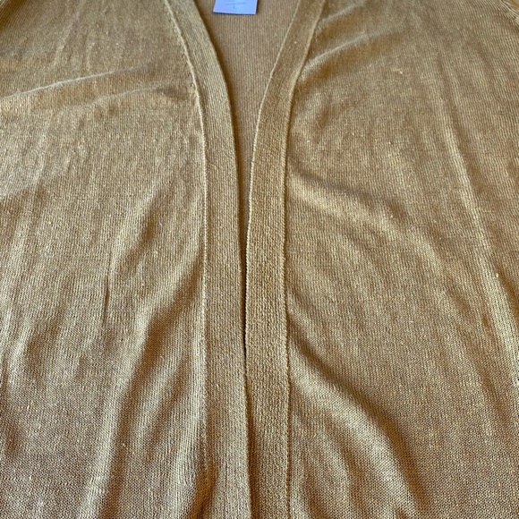 J. Jill Mustard Open Front Cardigan - Picture 5 of 14